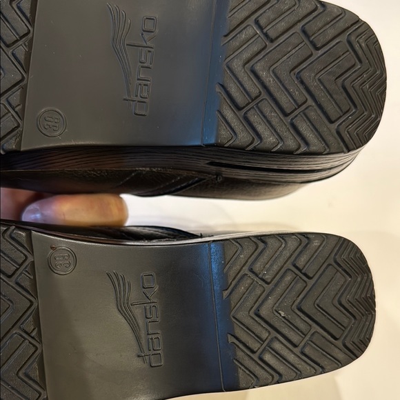 Dansko Dark Brown Leather Clogs - Picture 3 of 9